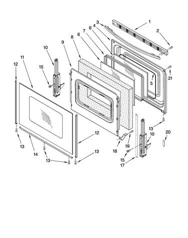 Door parts, optional parts (not included)