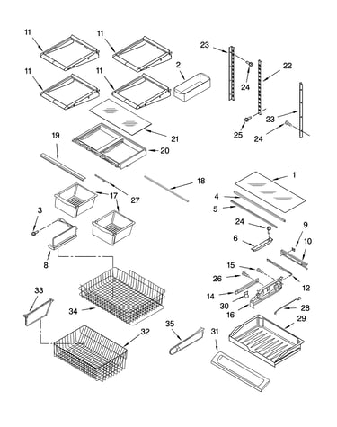 Shelf parts
