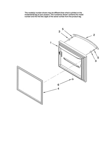 Freezer door parts