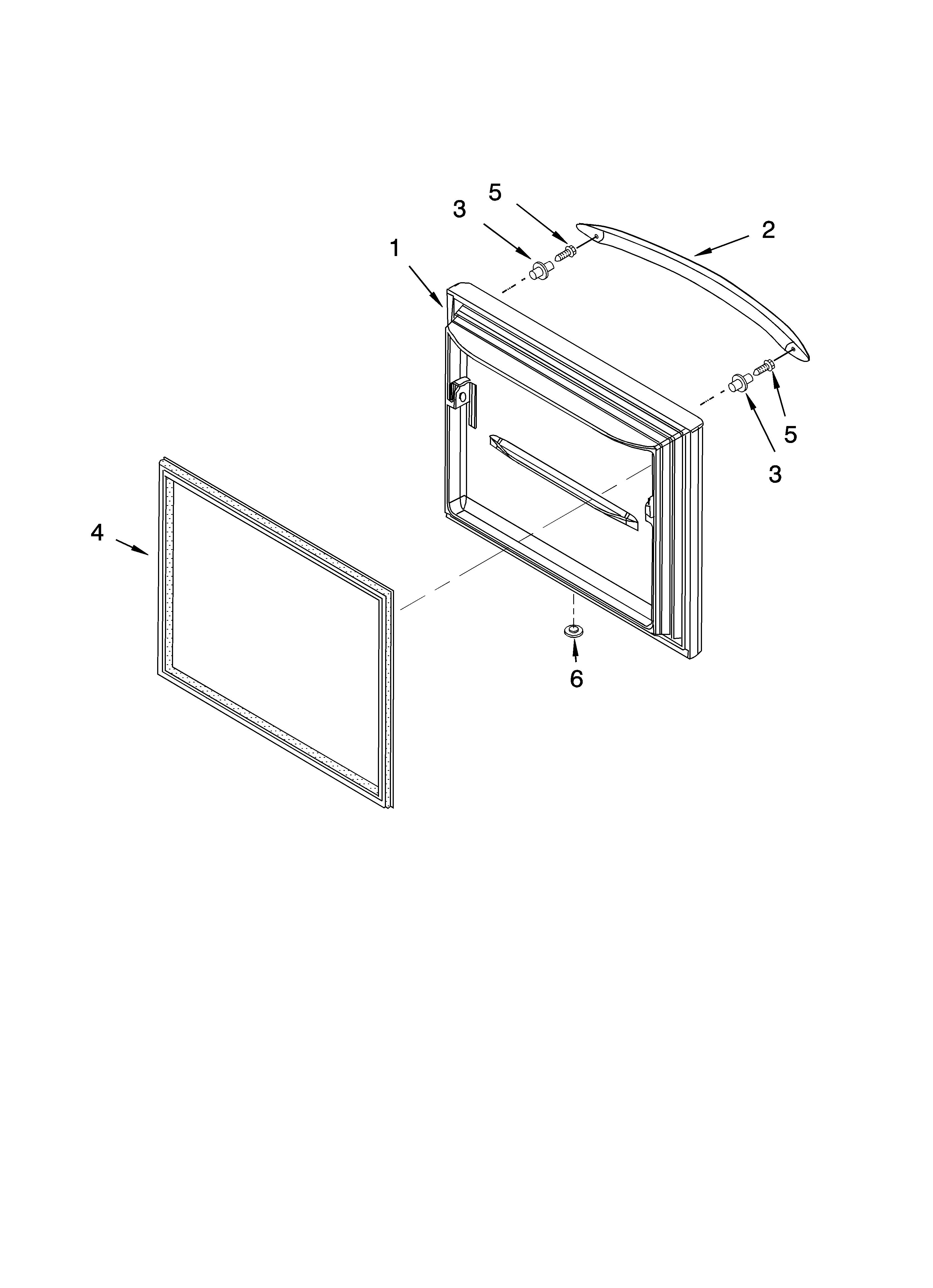 Freezer door parts