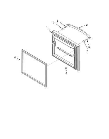 Freezer door parts