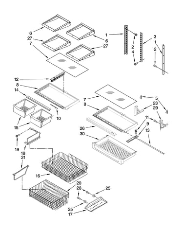 Shelf parts