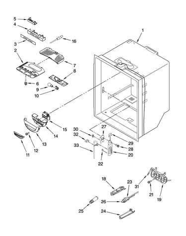 Refrigerator liner parts