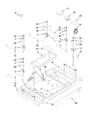 Burner box, gas valves, and switches, optional parts (