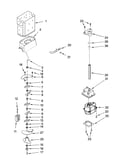 Motor and ice container parts