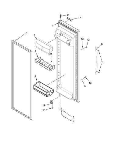 Refrigerator door parts