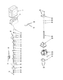 Motor and ice container parts