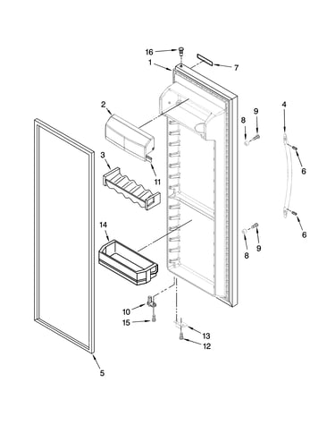 Refrigerator door parts