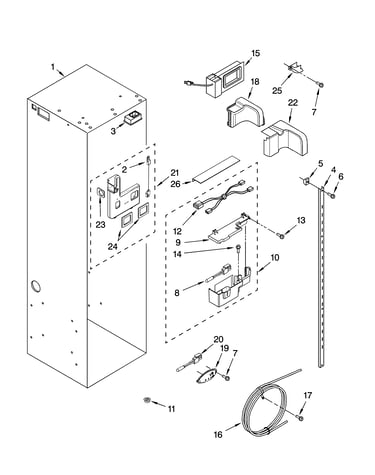 Refrigerator liner parts