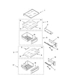 Refrigerator shelf parts