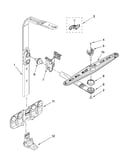 Upper wash and rinse parts