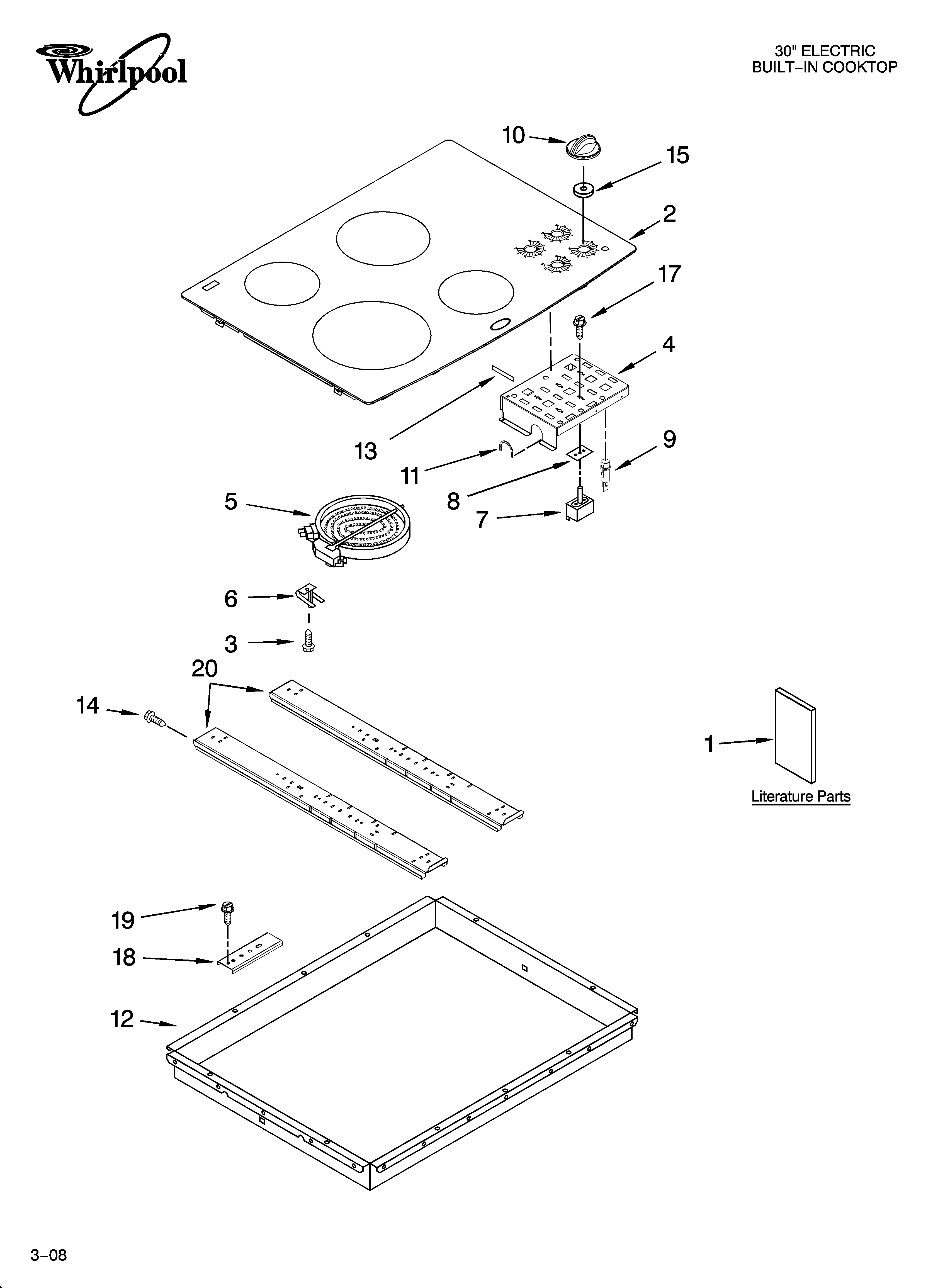 Cooktop parts, optional parts