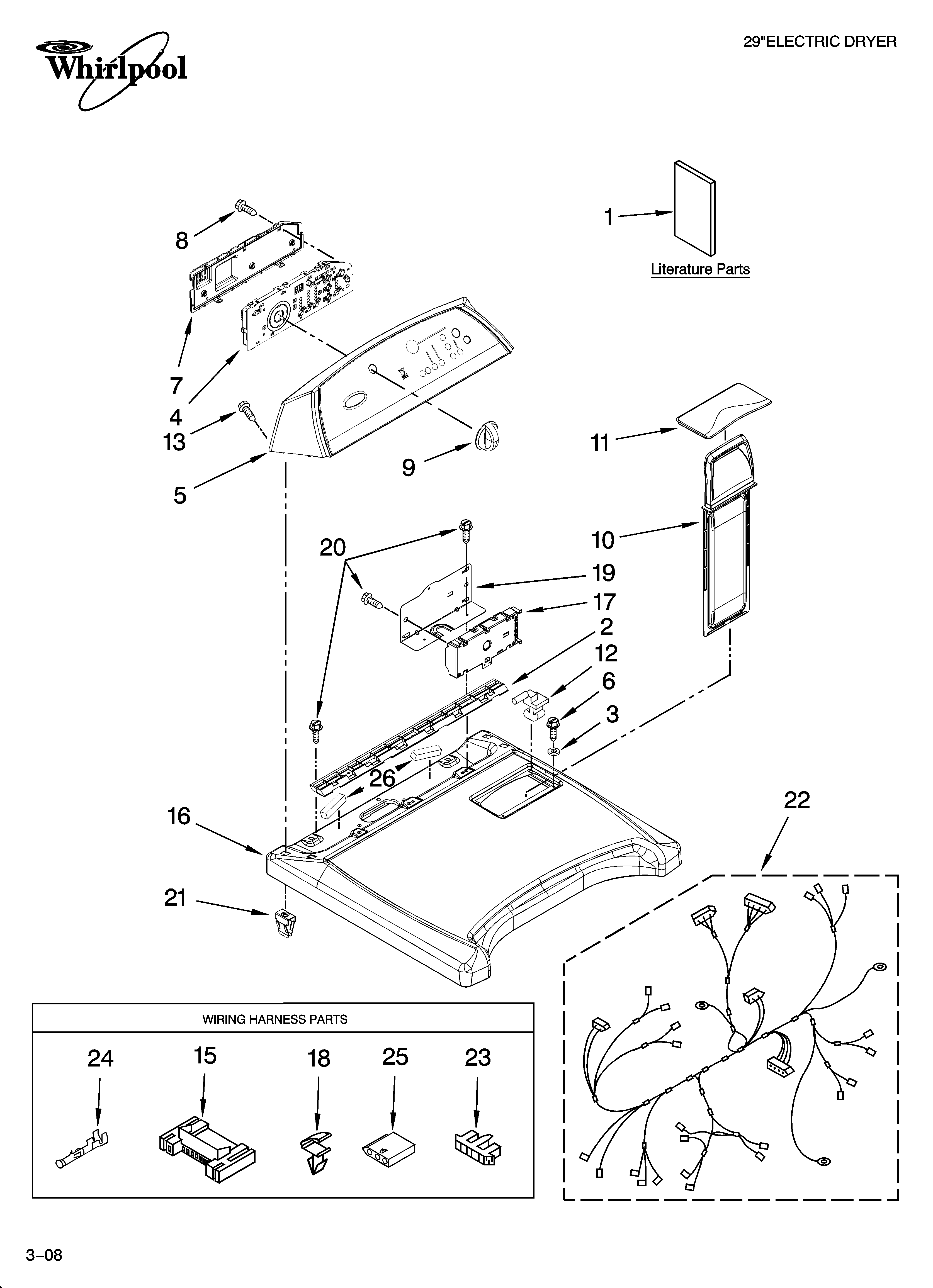 Top and console parts