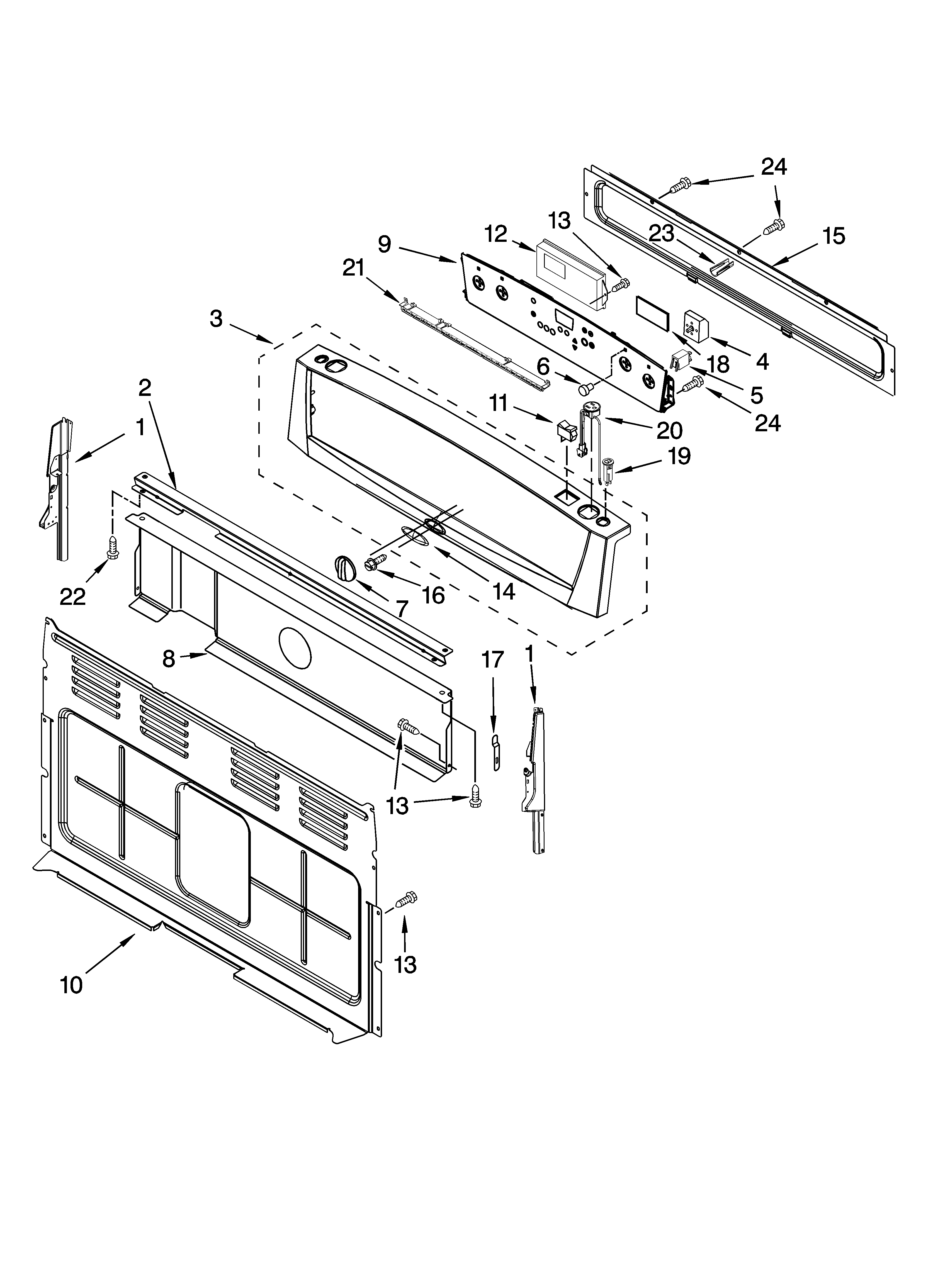 Control panel parts