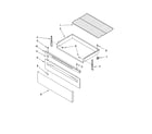 Whirlpool WERP4101SS3 drawer & broiler parts diagram