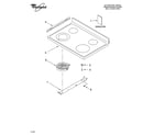 Whirlpool WERP4110SQ3 cooktop parts diagram