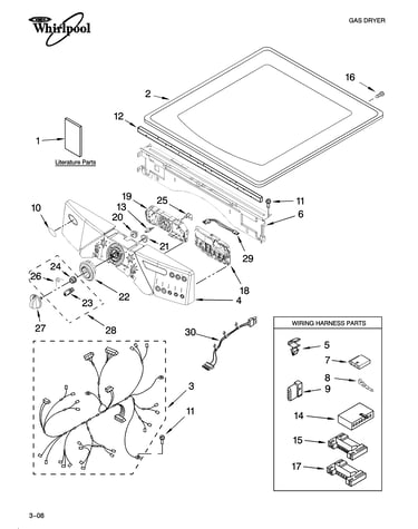 Top and console parts