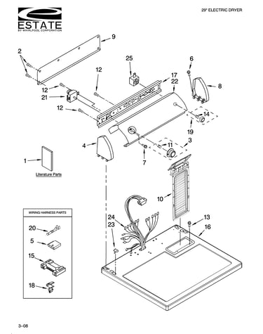 Top and console parts