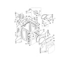 Whirlpool YWED6600VW0 cabinet parts diagram