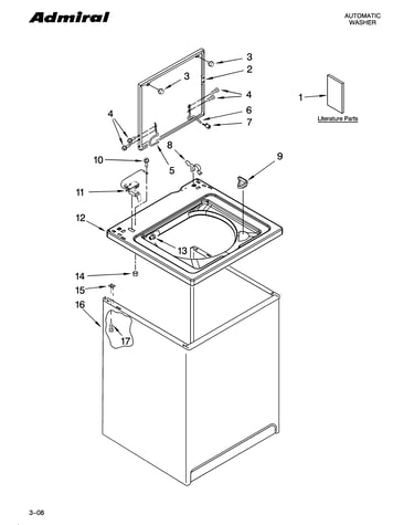 Top and cabinet parts