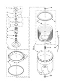 Agitator, basket and tub parts