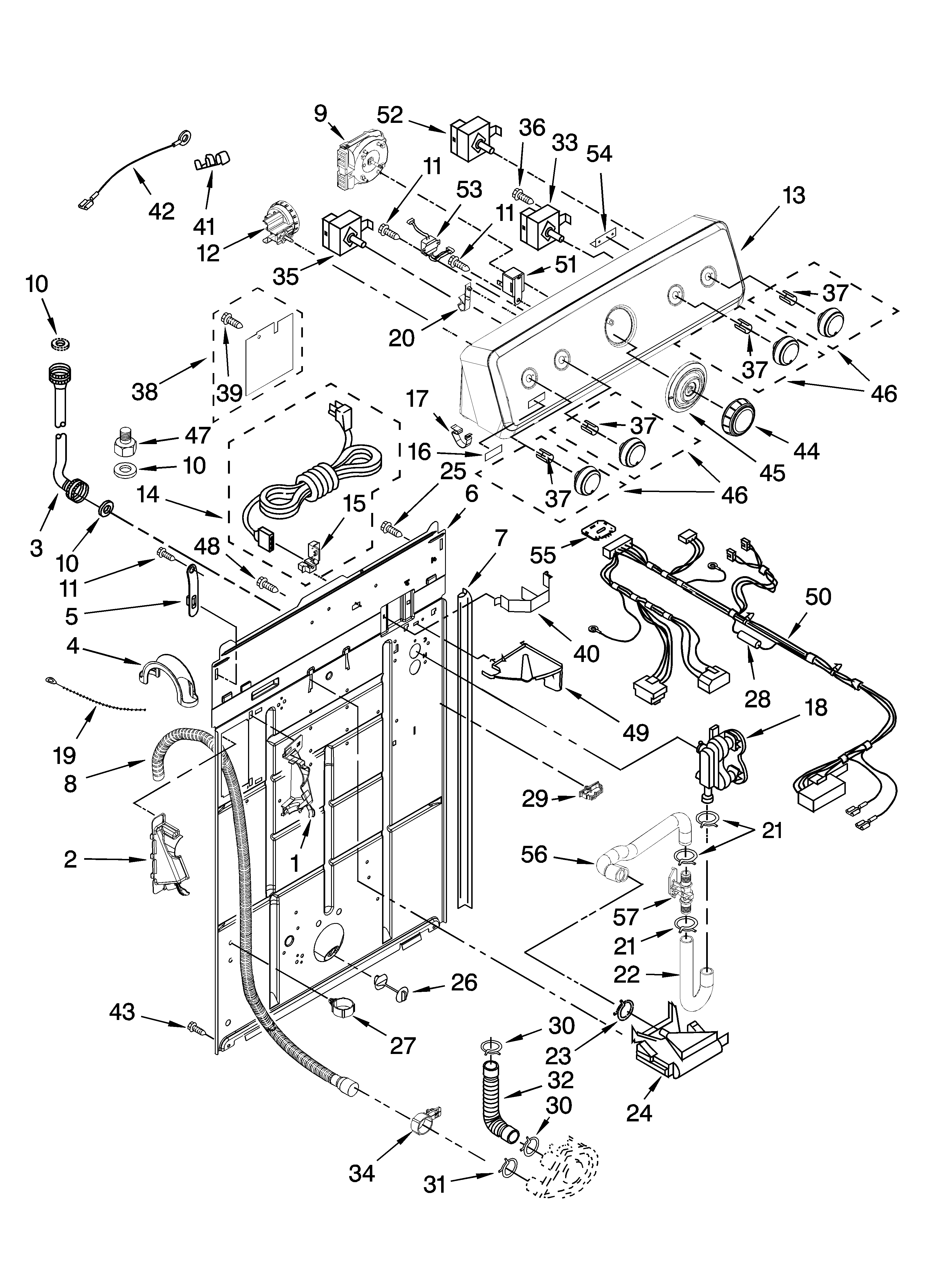 CONTROLS AND REAR PANEL PARTS
