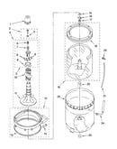 Agitator, basket and tub parts