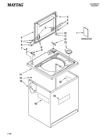 Top and cabinet parts