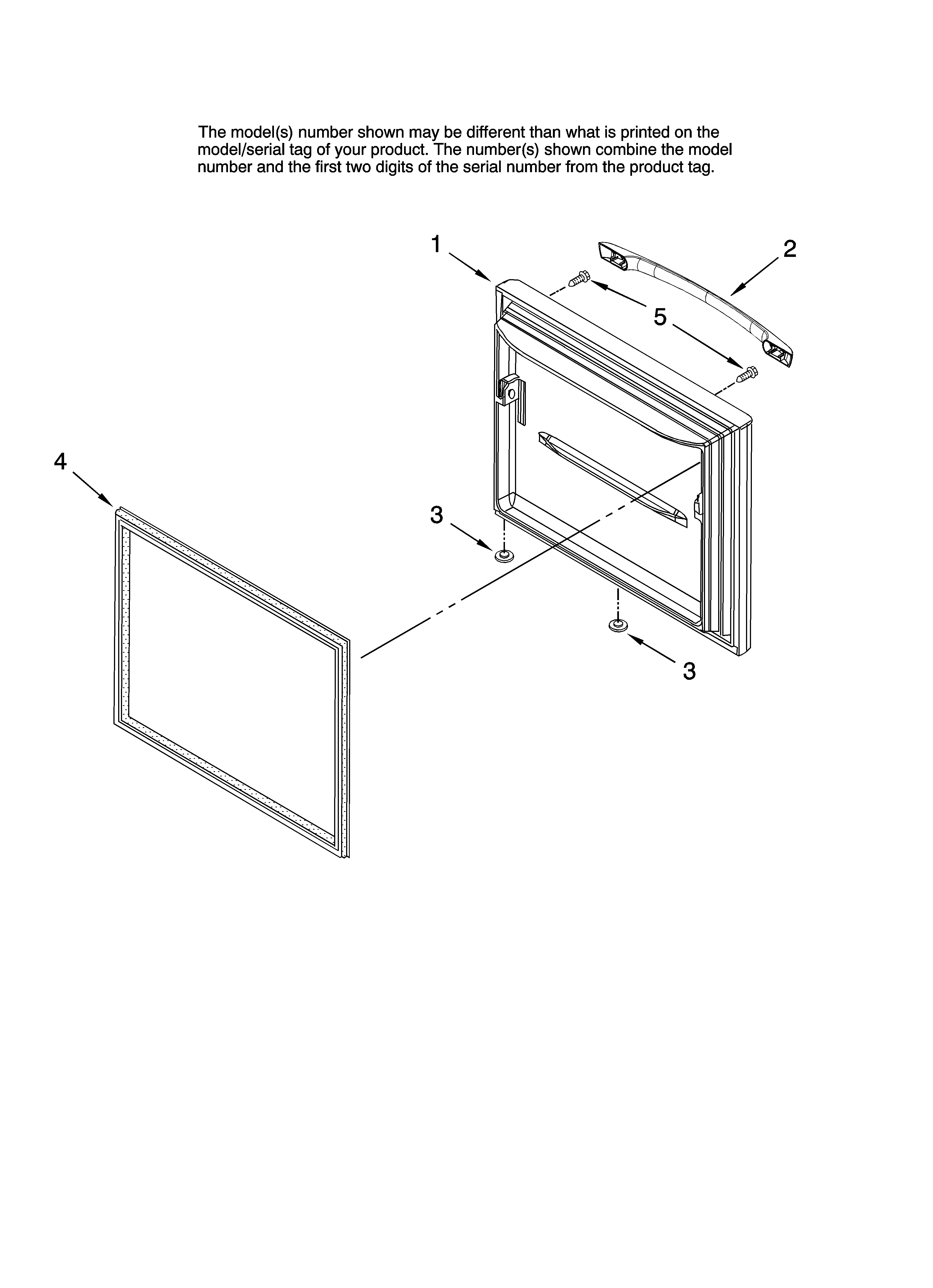 Freezer door parts