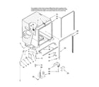 Maytag MDB9750BWW10 tub and frame parts diagram