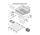 Maytag MDB9750BWS10 middle and lower rack parts diagram