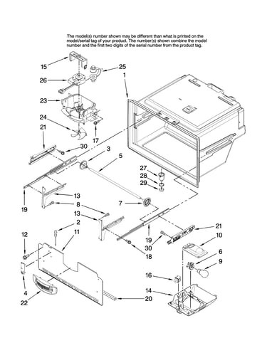 Freezer liner parts