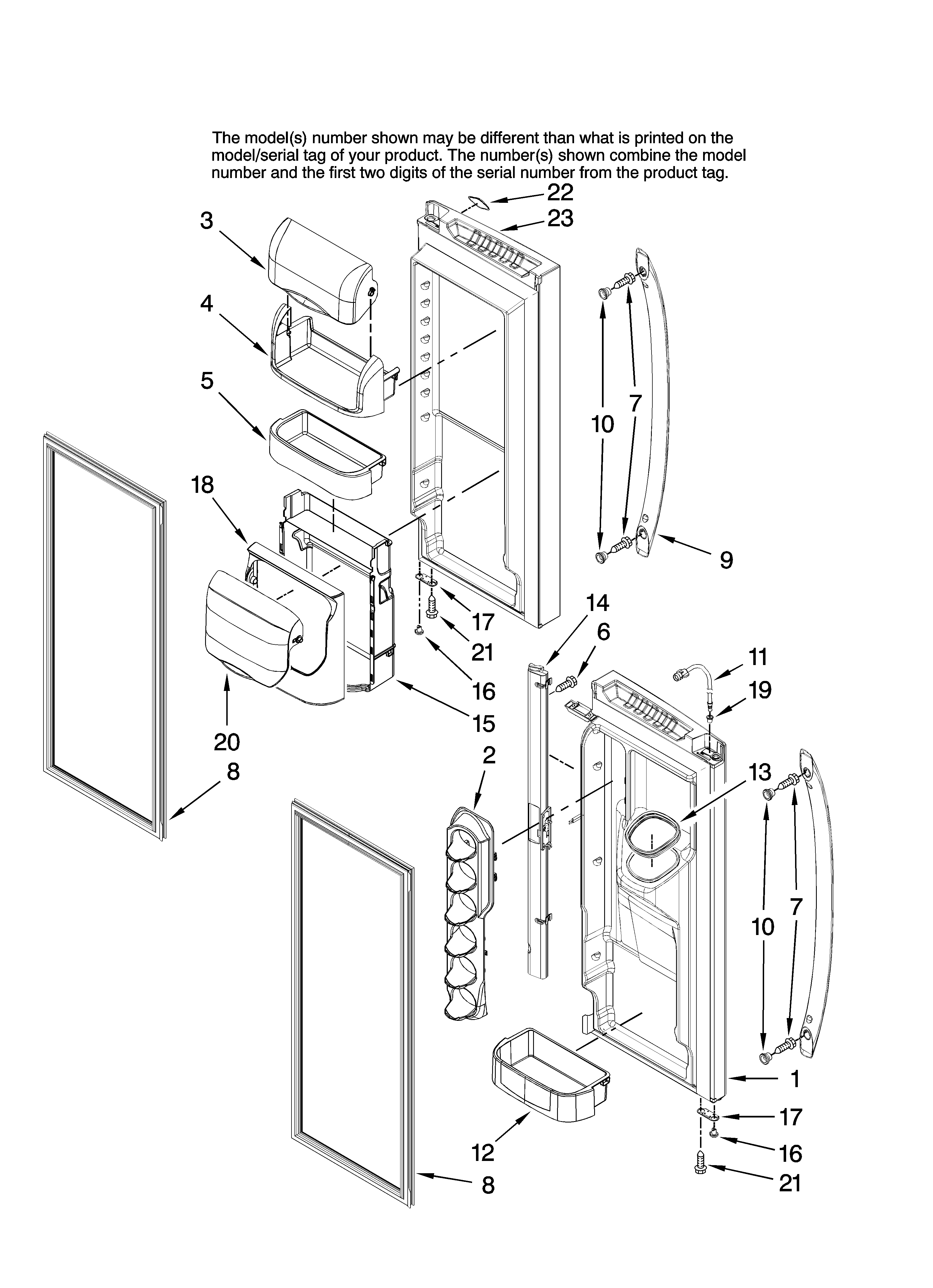 REFRIGERATOR DOOR PARTS