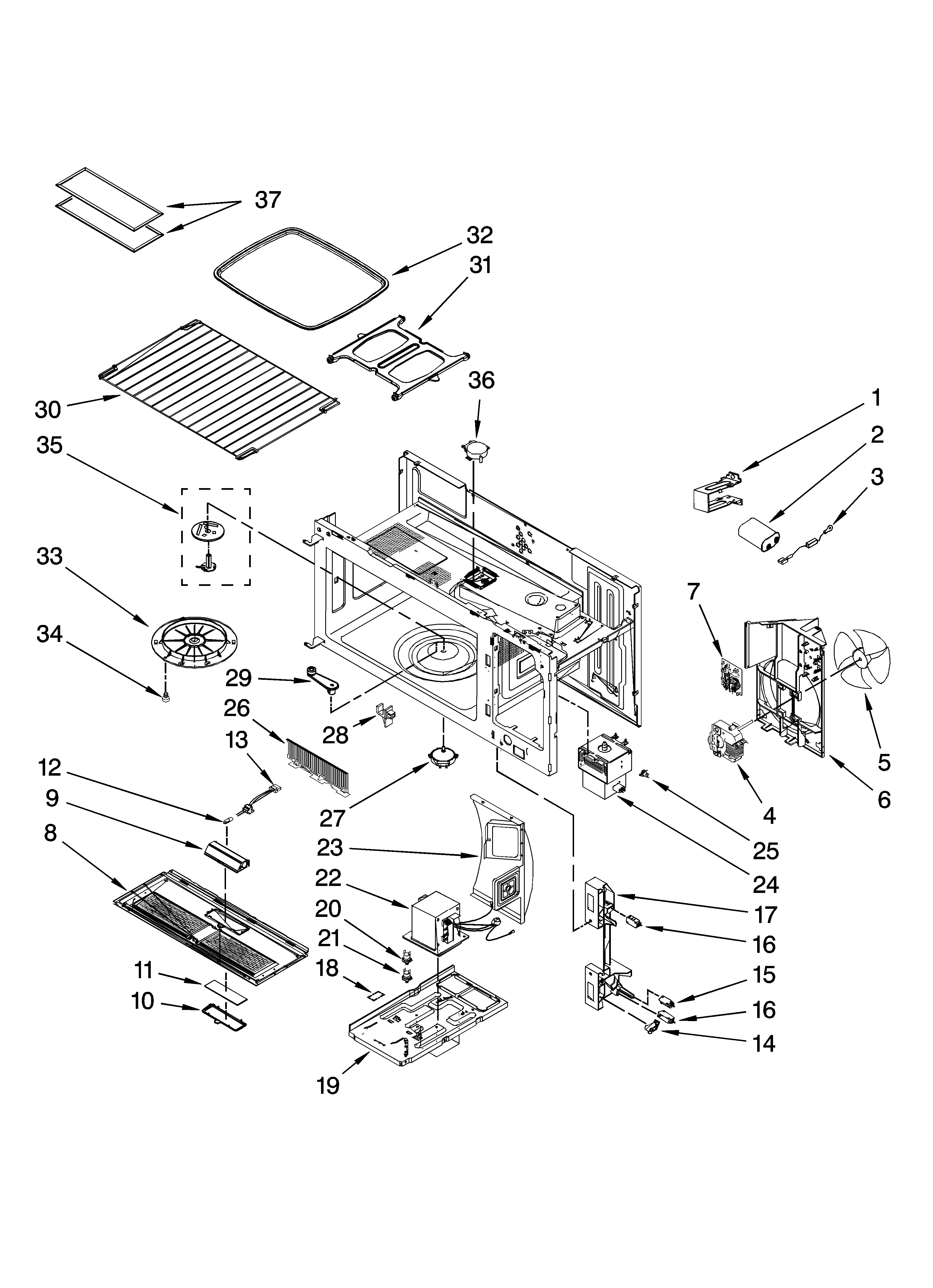 Interior and ventilation parts