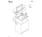 Whirlpool 7MWT97710TQ0 top and cabinet parts diagram
