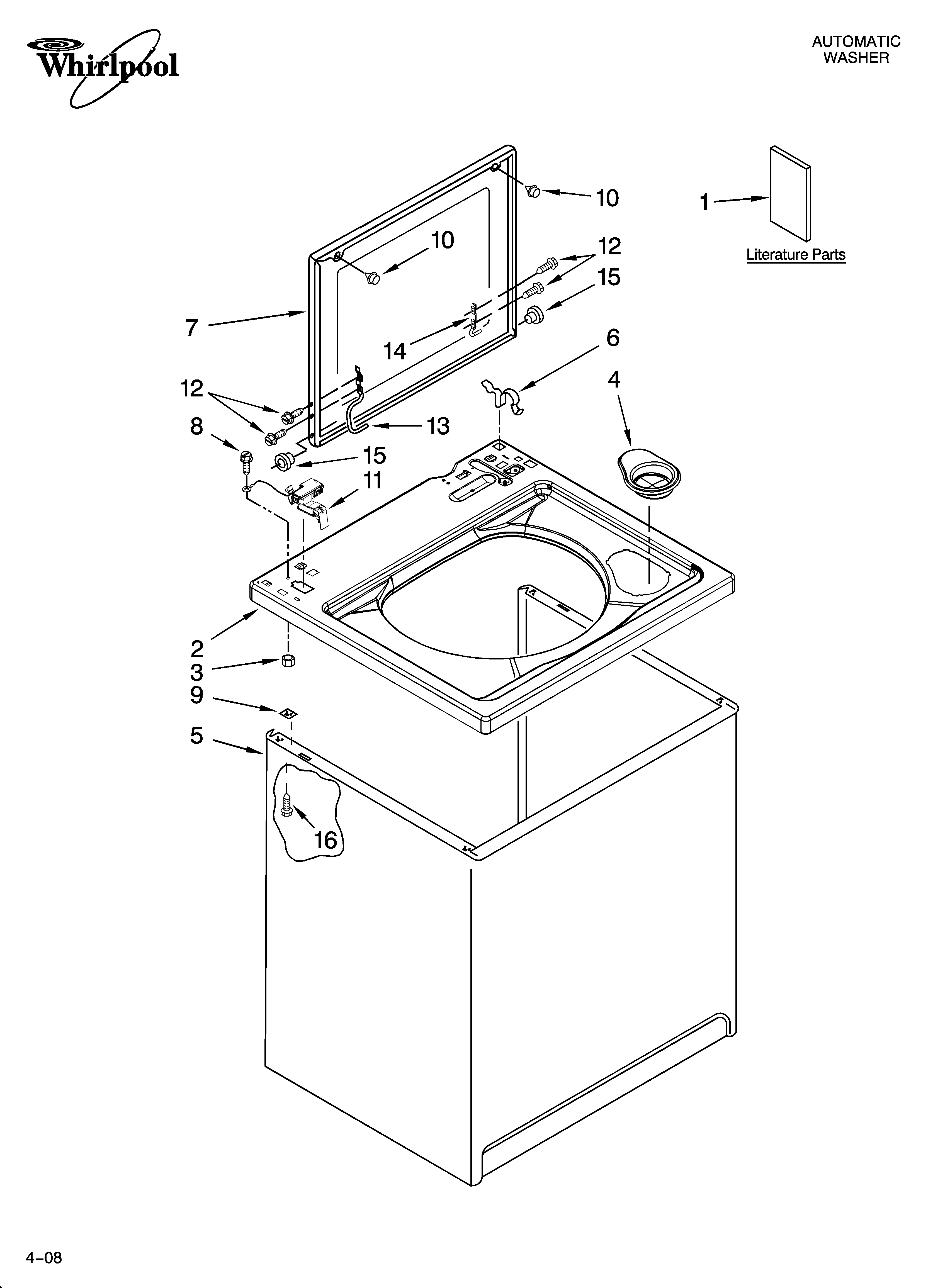 Top and cabinet parts