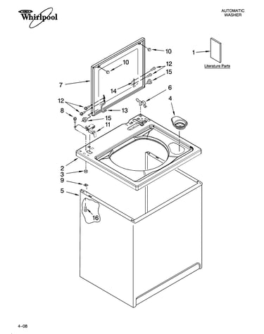 Top and cabinet parts