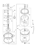 Agitator, basket and tub parts