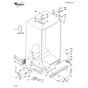 Whirlpool ED2VHEXTQ01 cabinet parts diagram