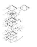 Refrigerator shelf parts