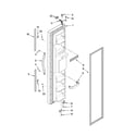 Whirlpool ED2VHEXTQ01 freezer door parts diagram