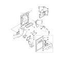 Whirlpool ED2VHEXTQ01 dispenser front parts diagram