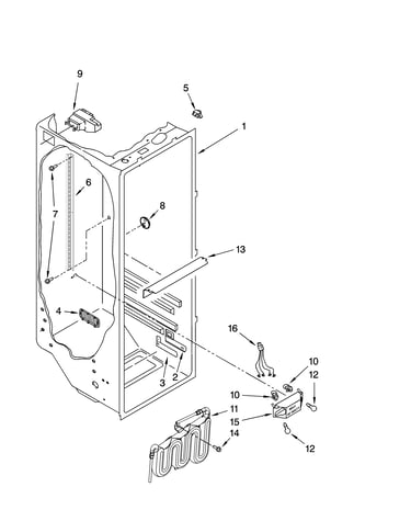 Refrigerator liner parts