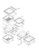 Refrigerator shelf parts