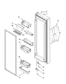 Refrigerator door parts