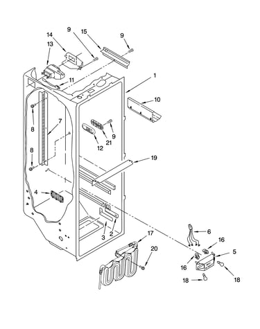 Refrigerator liner parts
