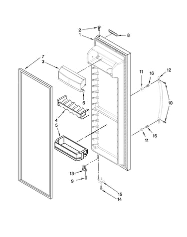 Refrigerator door parts