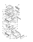 Refrigerator shelf parts