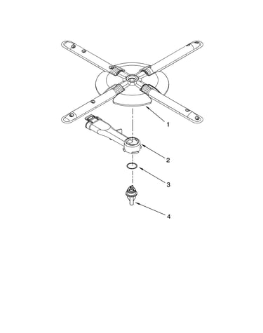 Lower washarm and strainer parts, optional parts (not