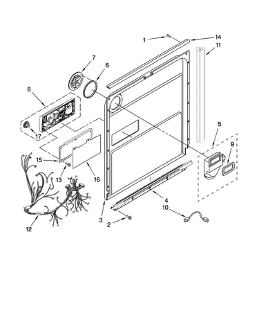 Door and latch parts